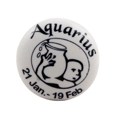 Aquarius Flat Ceramic Wine Stopper